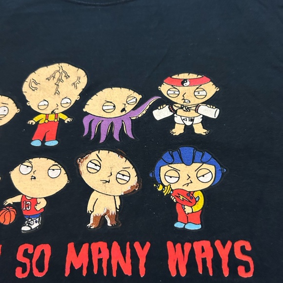 Vintage Family Guy XL black tee ; great front graphic Clean with a light fade - Picture 9 of 9